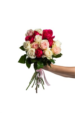 Букет из 15 роз (Эквадор)  50 см 