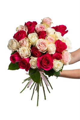 Букет из 25 роз (Эквадор) 50 см 