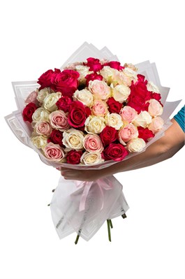 Букет из 51 розы (Эквадор) 50 см 