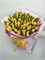 Букет из 101 желтых тюльпанов в оформлении 5974